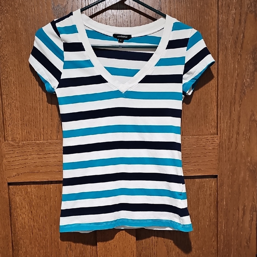 Striped V-Neck Women’s Top